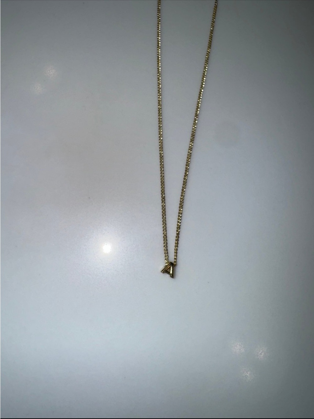 Gorjana letter A gold necklace - Picture 4 of 5
